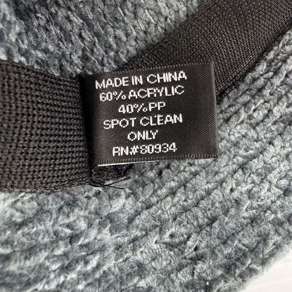 August T Gray Chenille Cloche Bucket Hat Flower Accent Winter Warm Soft Acrylic - Picture 6 of 10